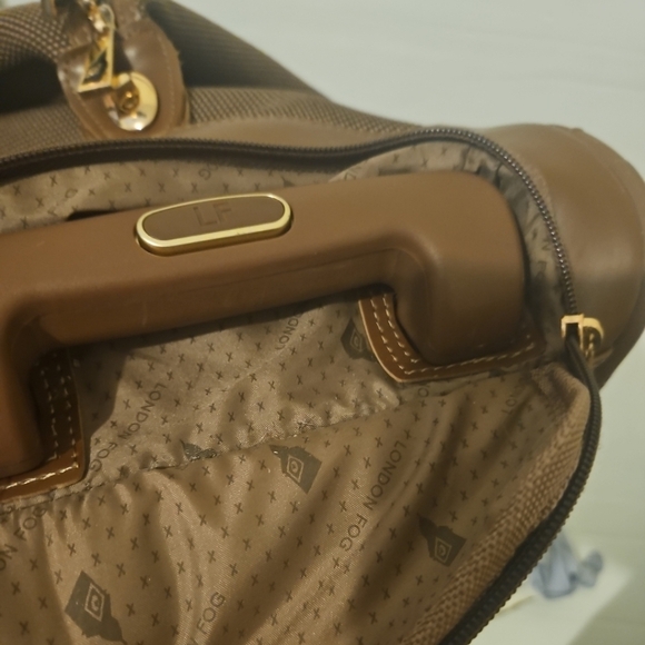 London Fog Oxford Houndstooth 2Piece Carry-On Luggage SetWheeled  Airln Approved - Picture 9 of 11